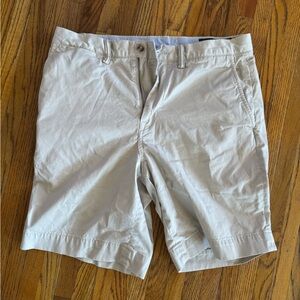 Ralph Lauren Men's Cream Flat Front Shorts